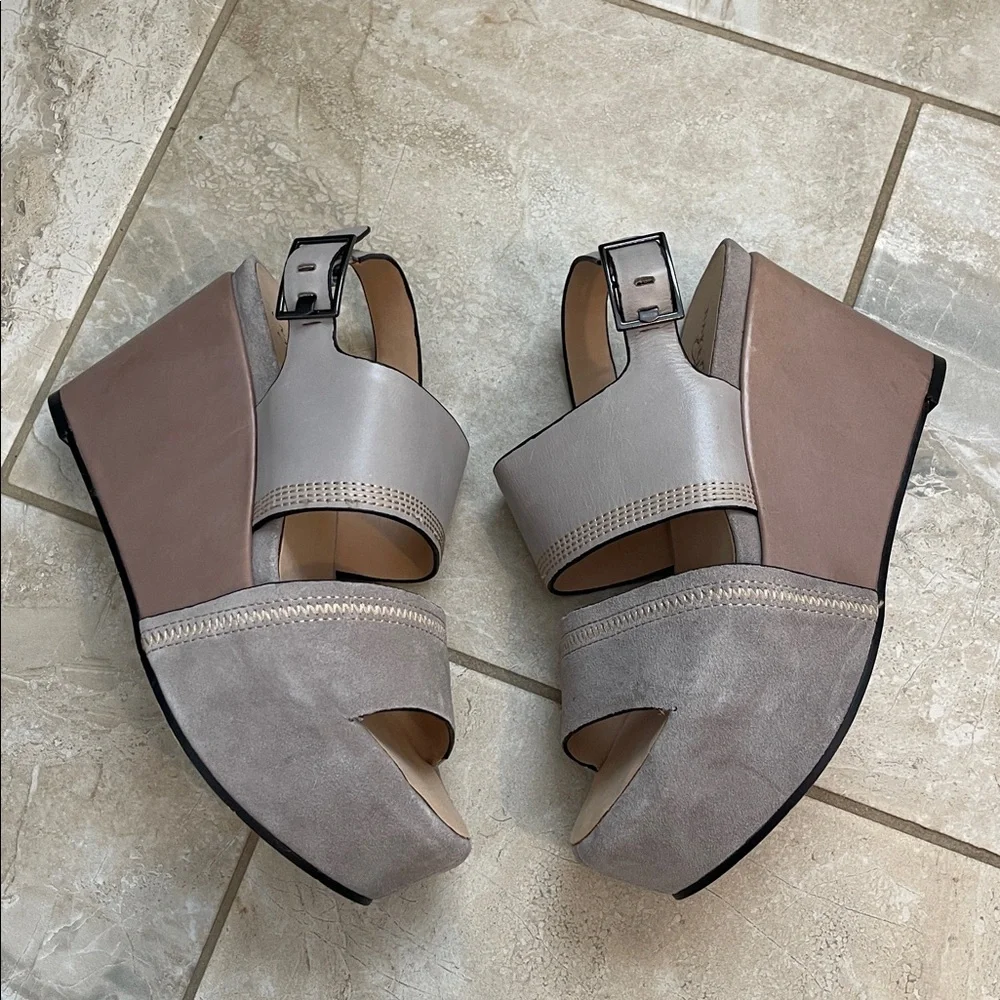 Naked Feet Mallow Platform Wedge Sandals 7